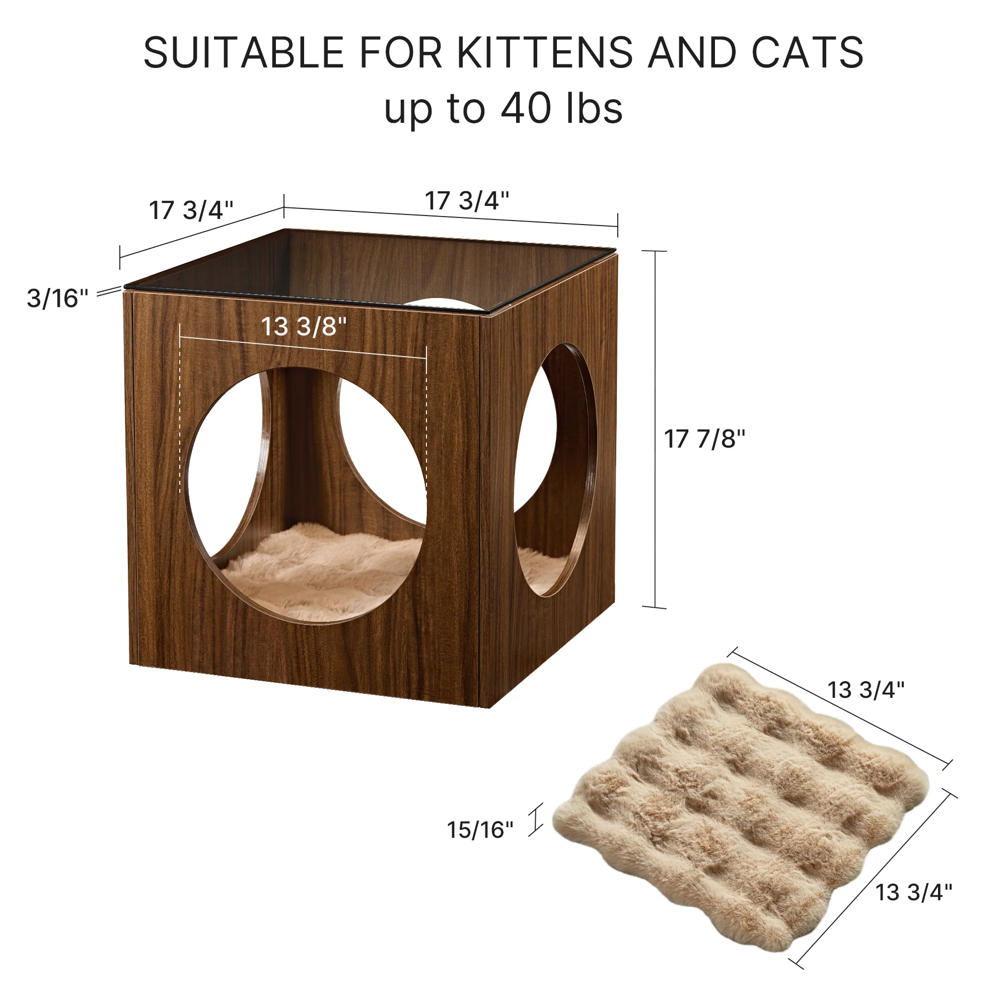 Peek-a-Boo Cat Bed & Side Table - Image 11