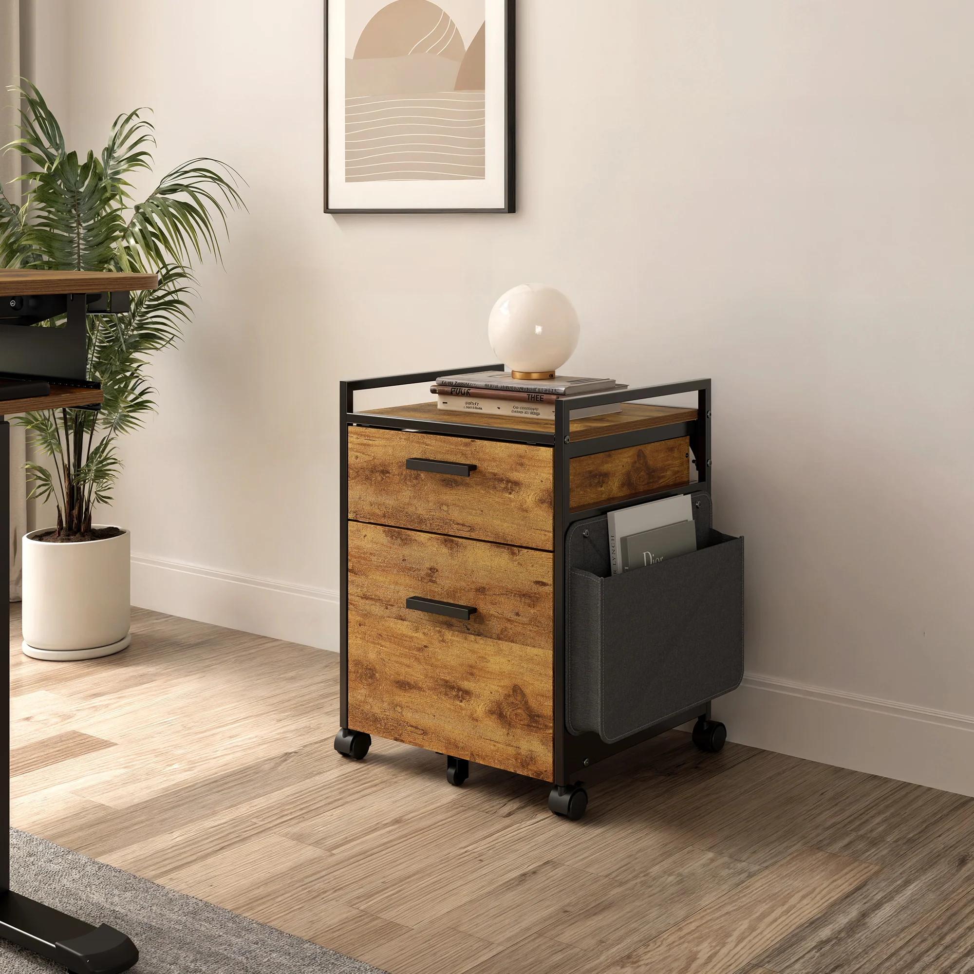 23" Rolling File Cabinet with Drawer - Image 16