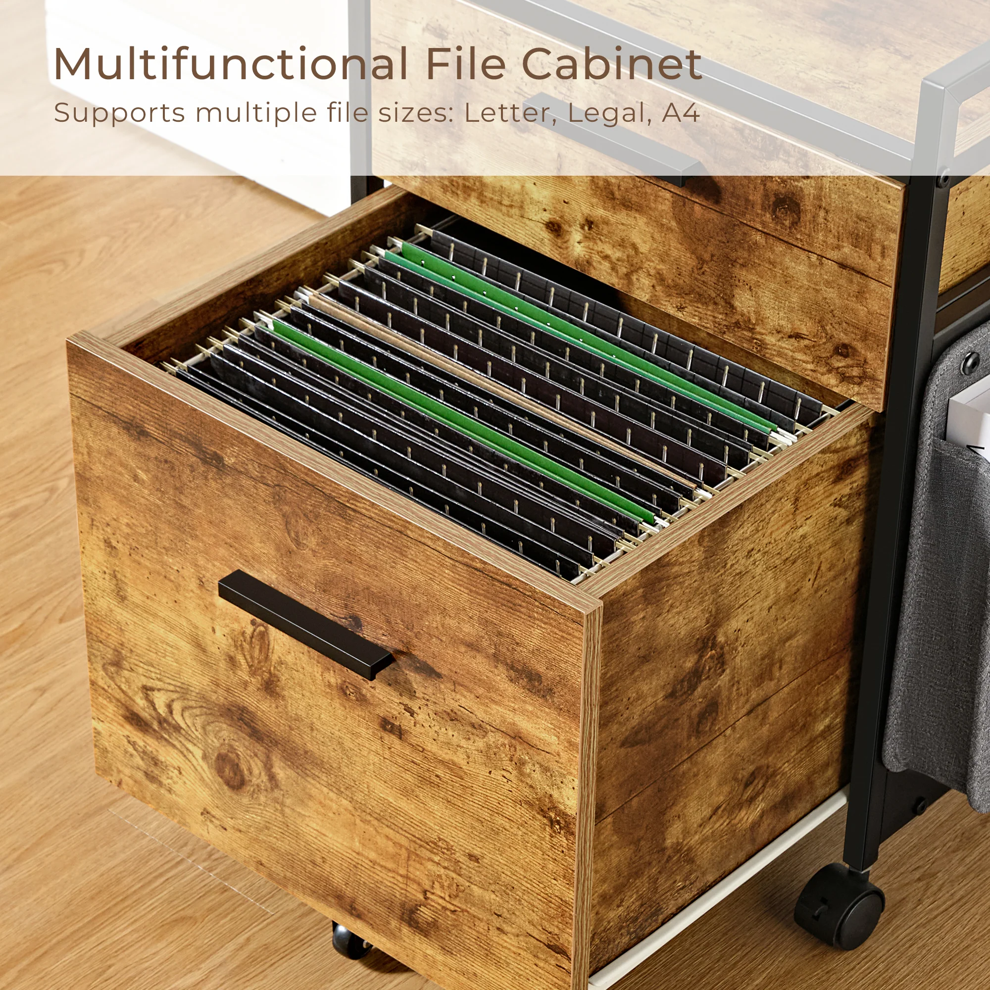 23" Rolling File Cabinet with Drawer - Image 19