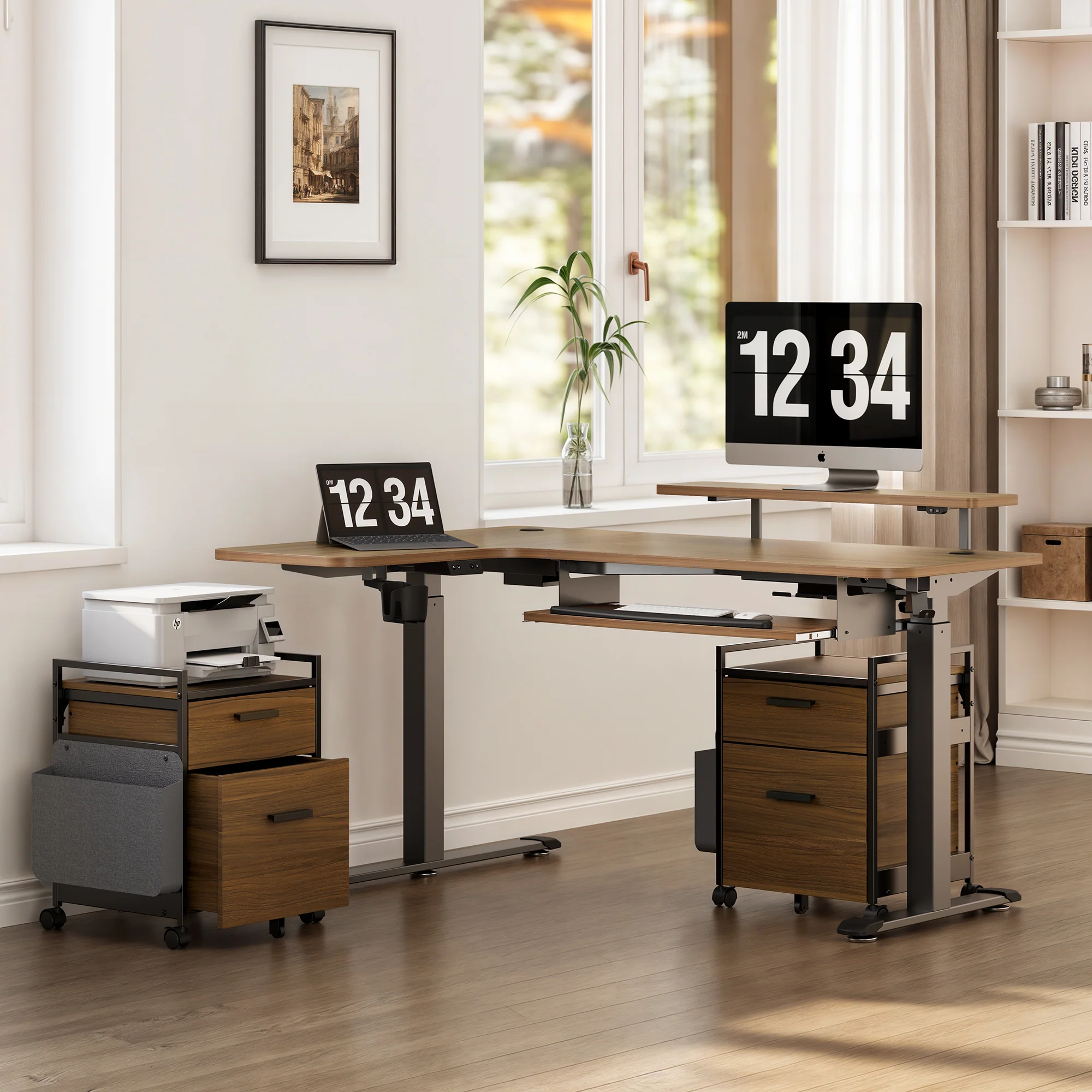 23" Rolling File Cabinet with Drawer - Image 5