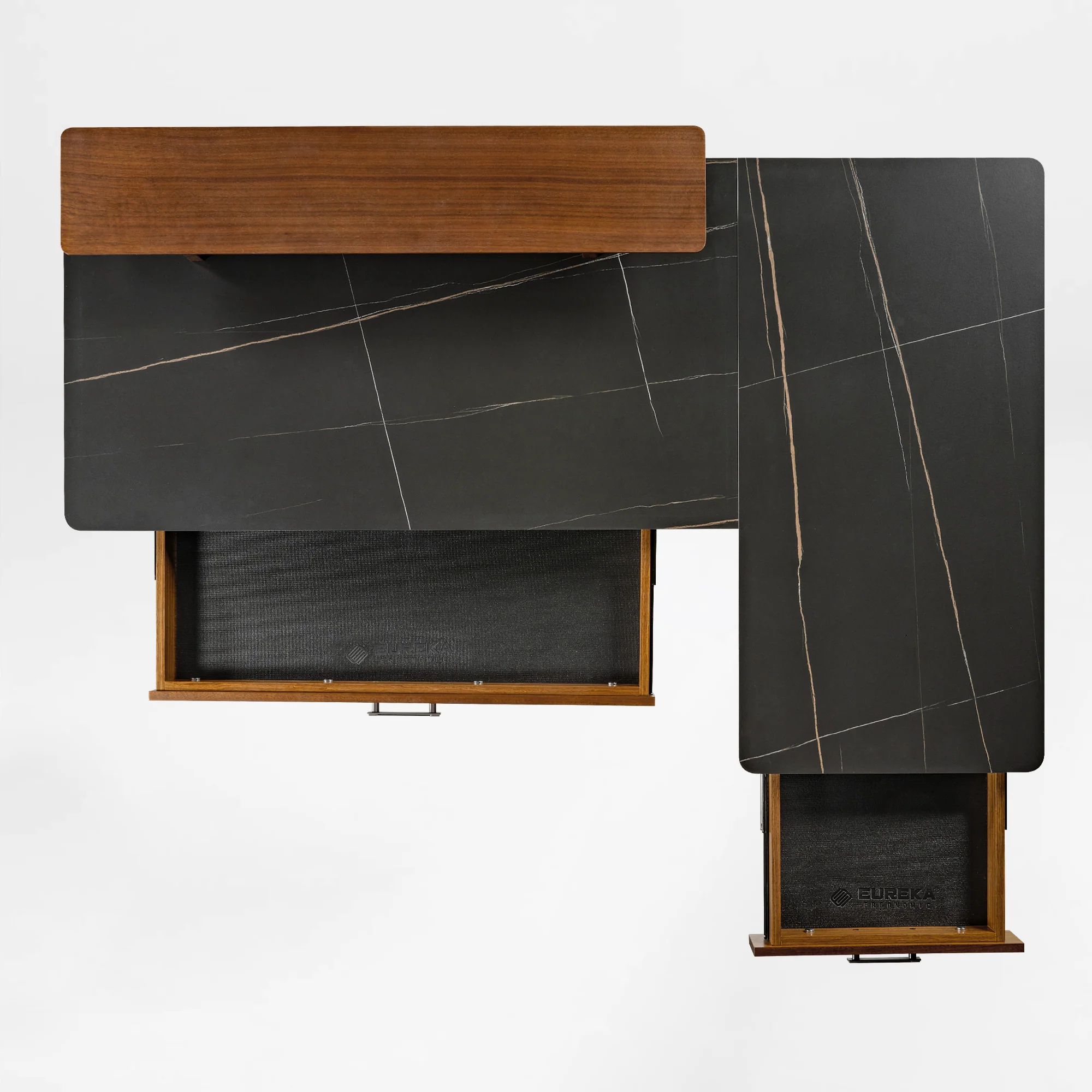 Ark Pro L-Shaped Standing Desk (Sintered Stone, 63"x23") - Image 14