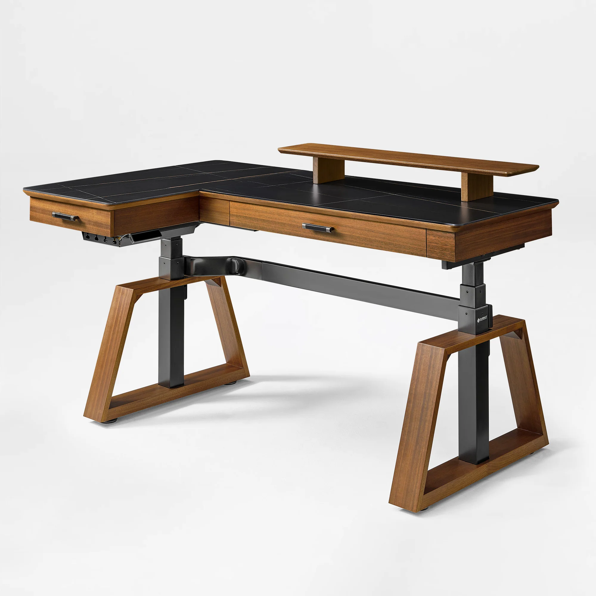 Ark Pro L-Shaped Standing Desk (Sintered Stone, 63"x23") - Image 19