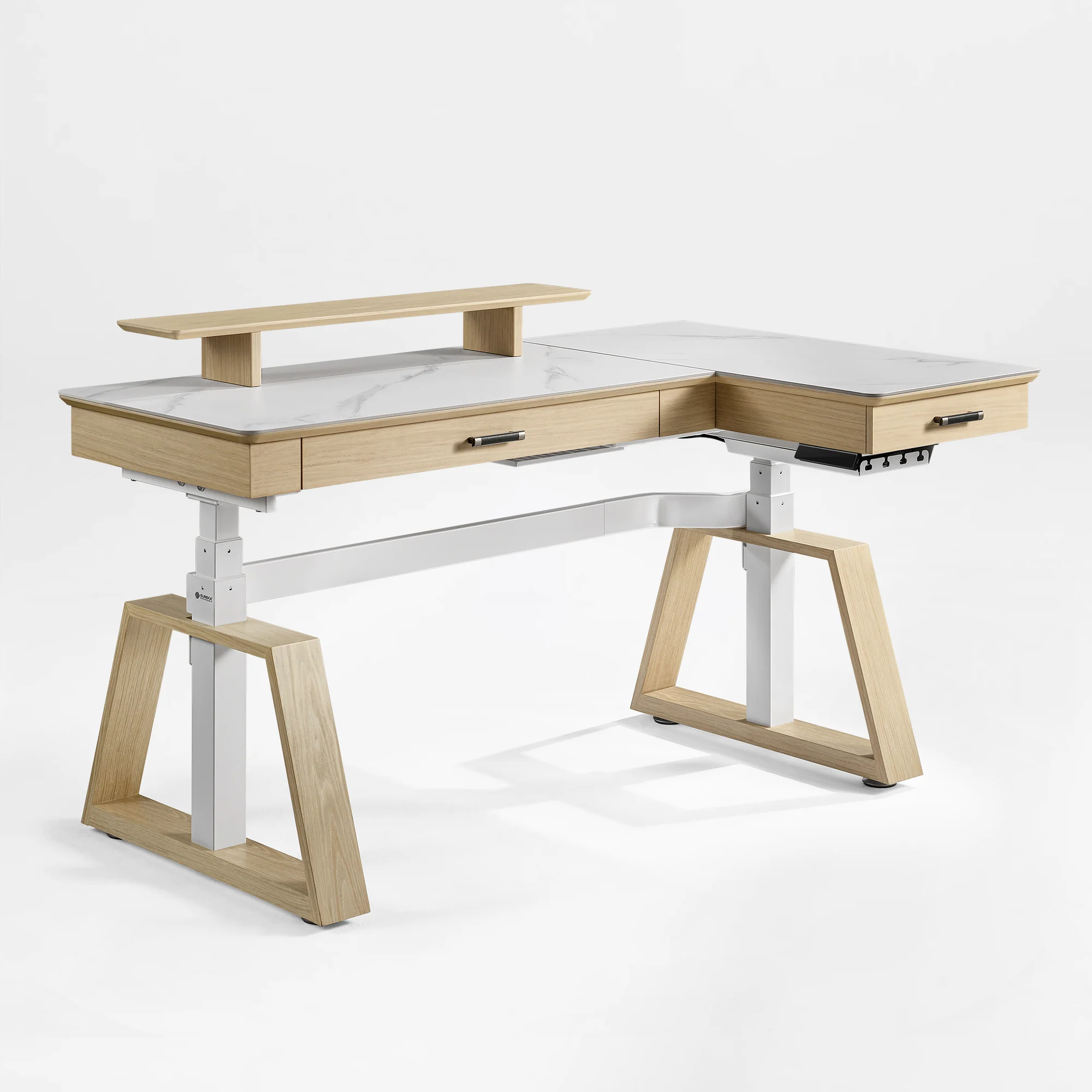 Ark Pro L-Shaped Standing Desk (Sintered Stone, 63"x23") - Image 36