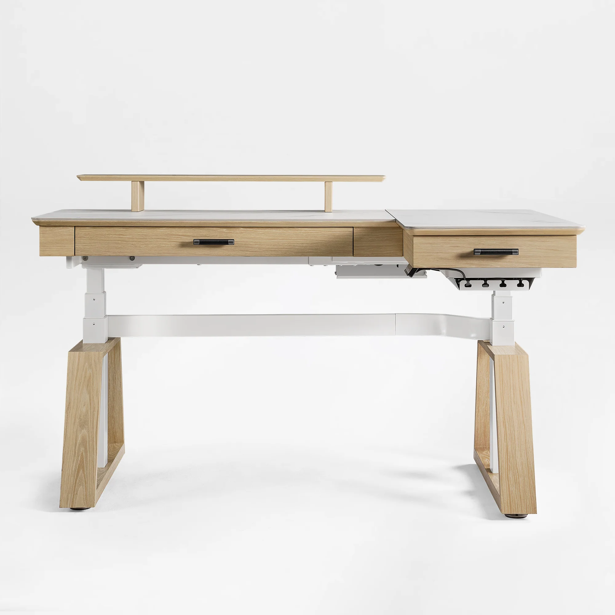 Ark Pro L-Shaped Standing Desk (Sintered Stone, 63"x23") - Image 48