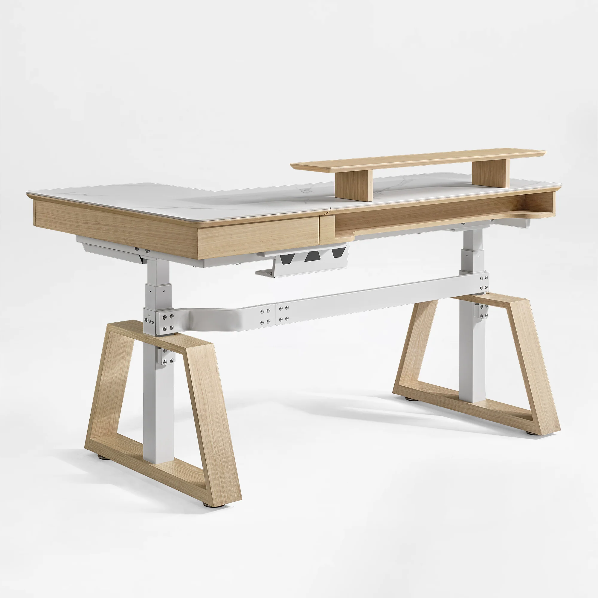 Ark Pro L-Shaped Standing Desk (Sintered Stone, 63"x23") - Image 49