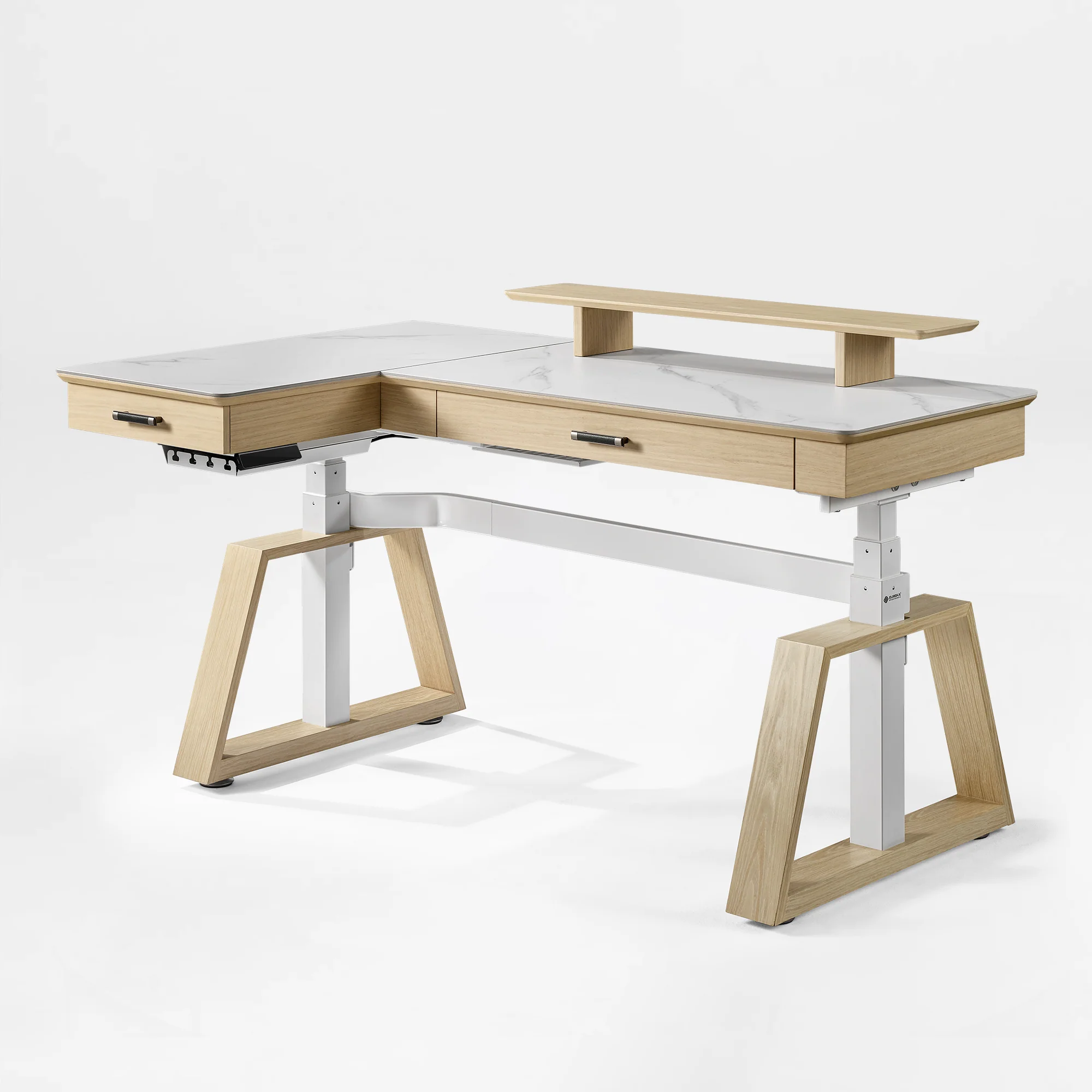 Ark Pro L-Shaped Standing Desk (Sintered Stone, 63"x23") - Image 55