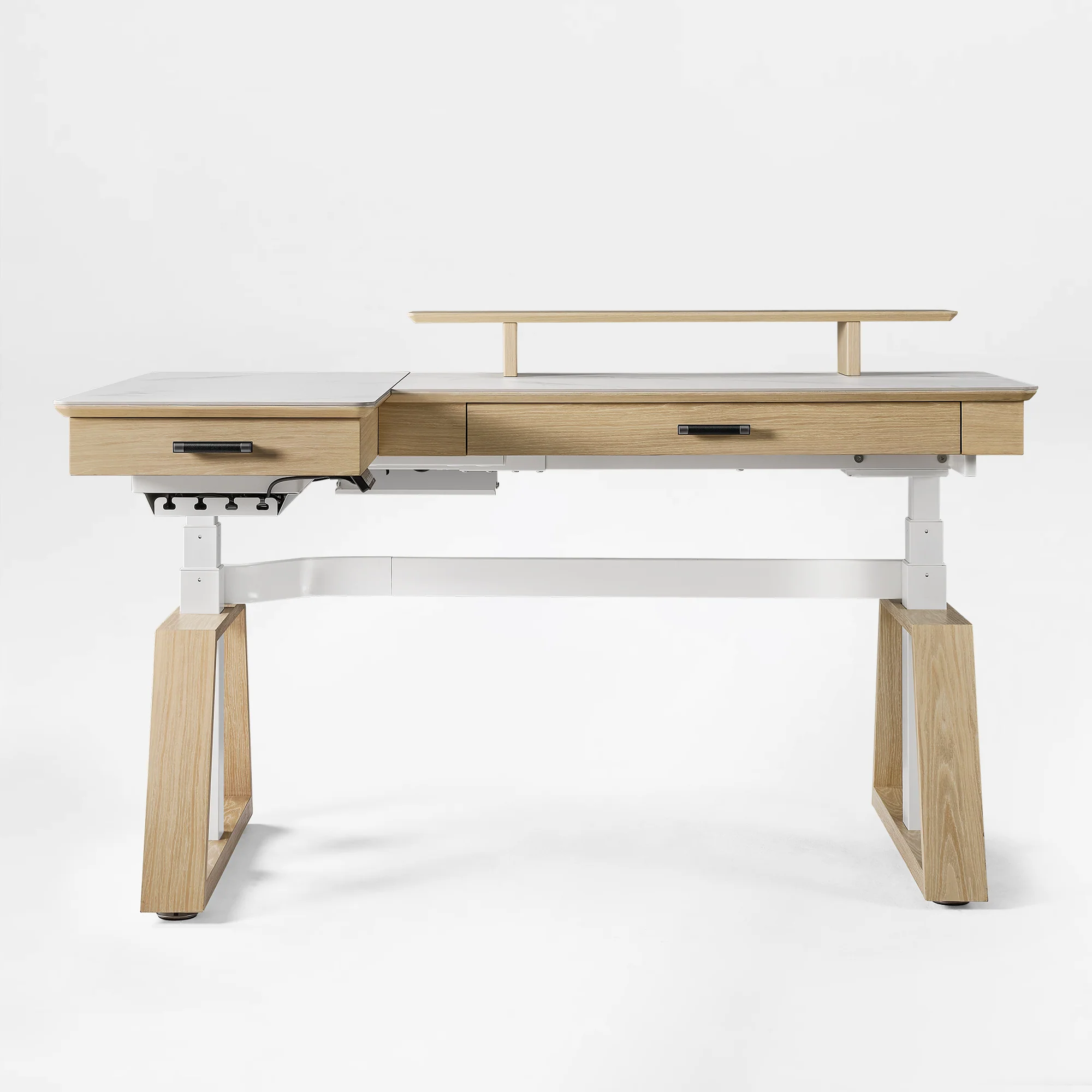 Ark Pro L-Shaped Standing Desk (Sintered Stone, 63"x23") - Image 66