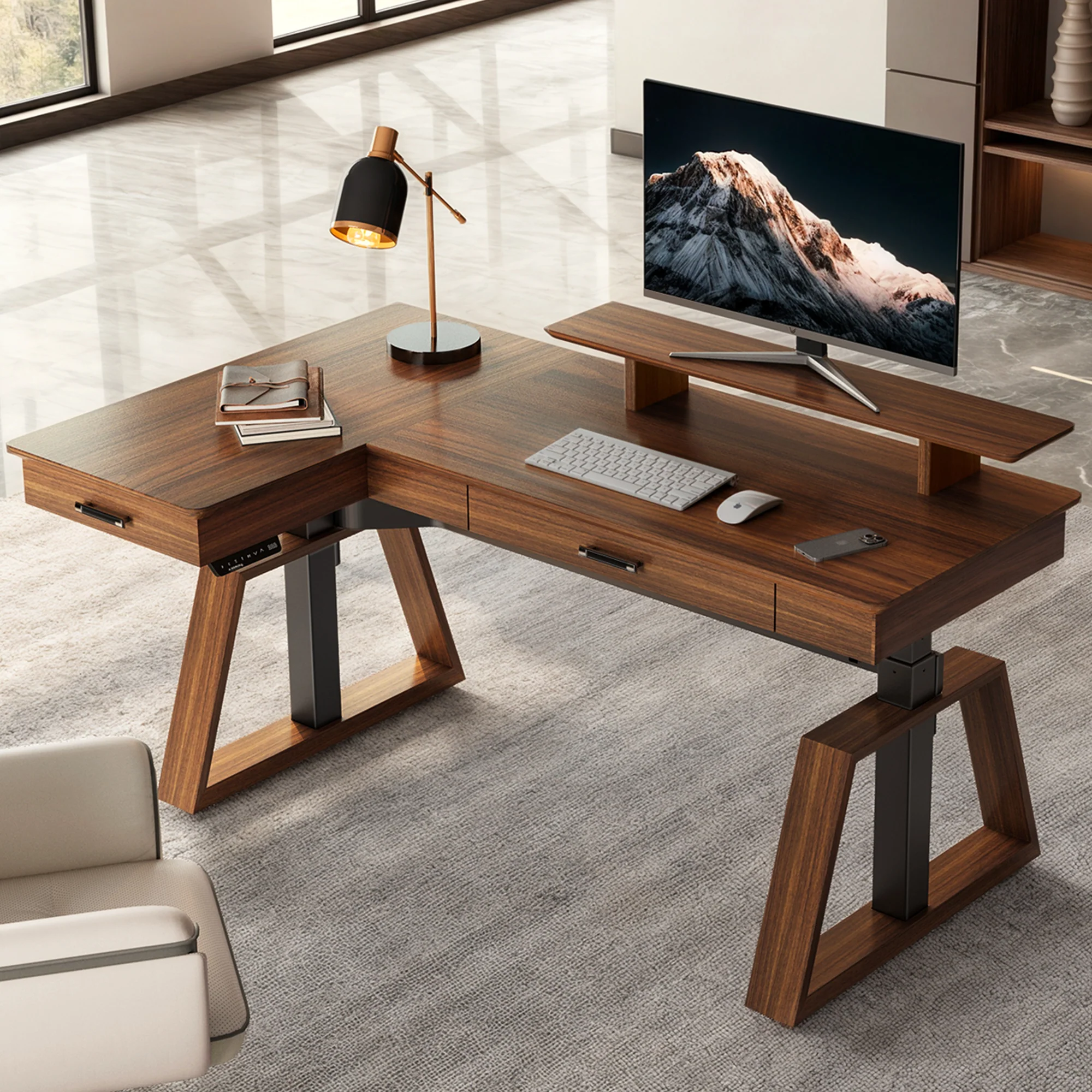 Ark Pro L-Shaped Standing Desk (63"x23") - Image 16