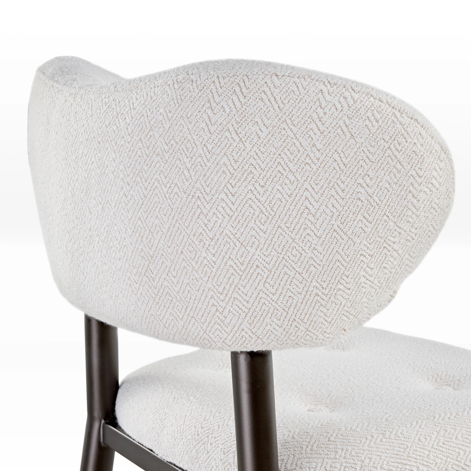 Nibbles, Upholstered Dining Side Chairs Set of 2, White - Image 12
