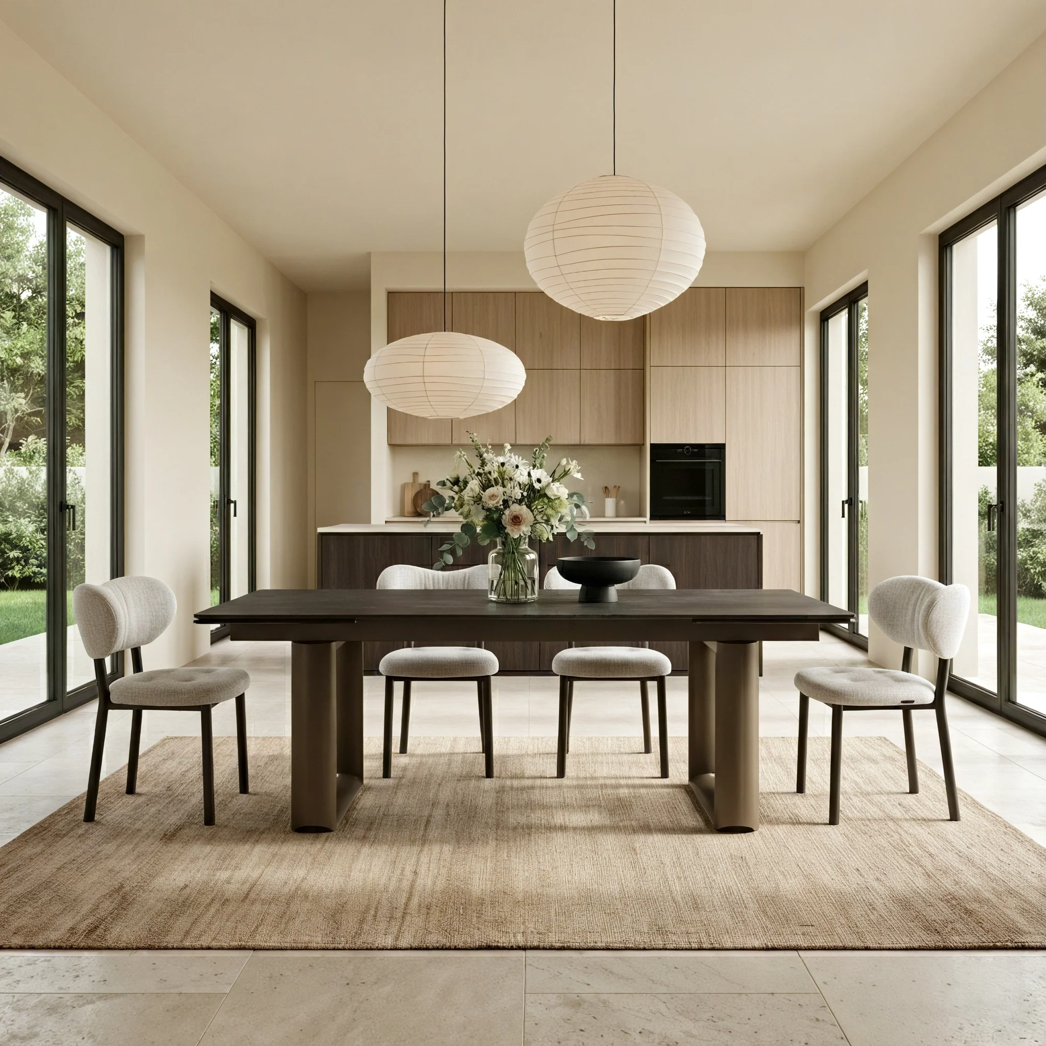 Nibbles, Upholstered Dining Side Chairs Set of 2, White - Image 7