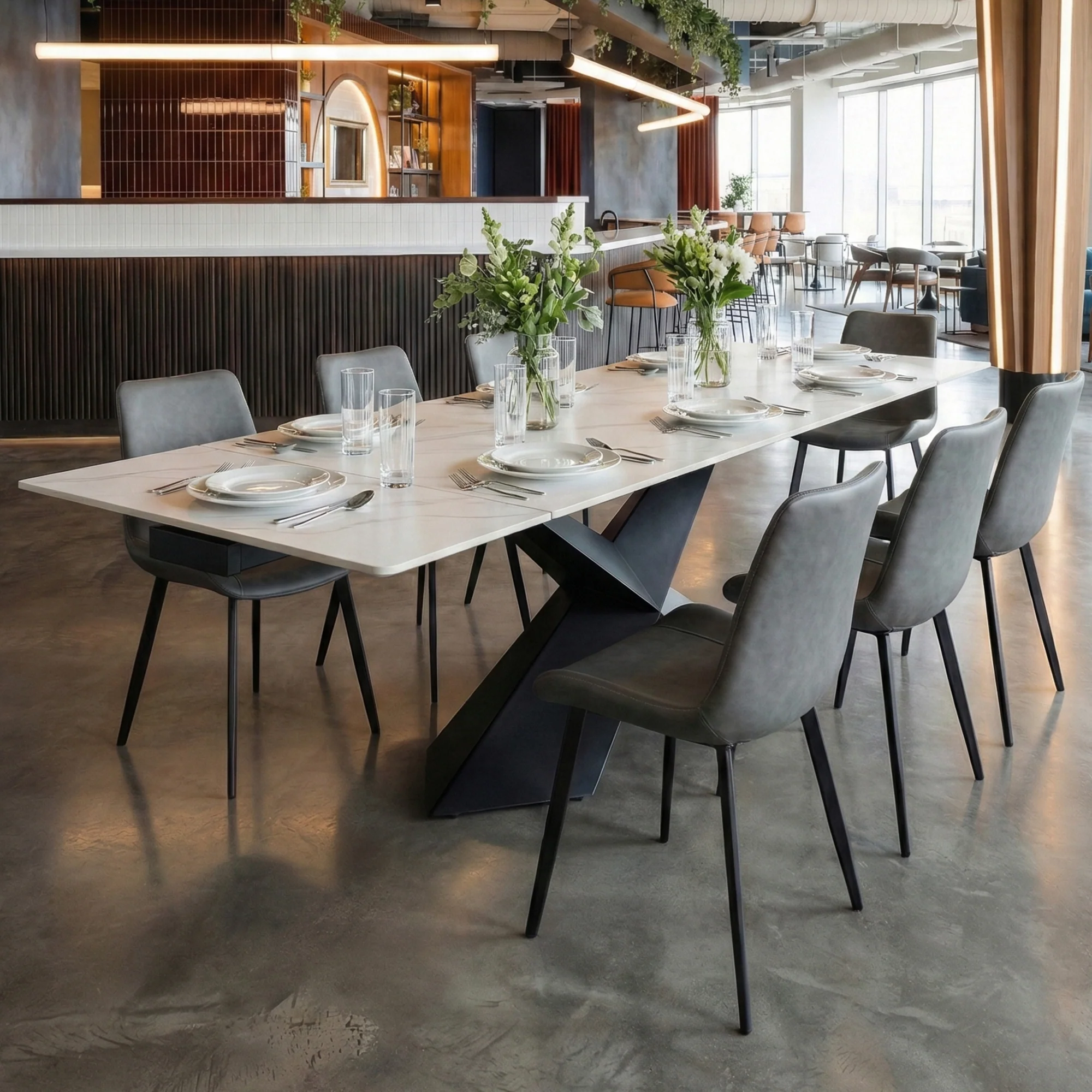 Milo, Dining Side Chairs Set of 2 , Gray - Image 3