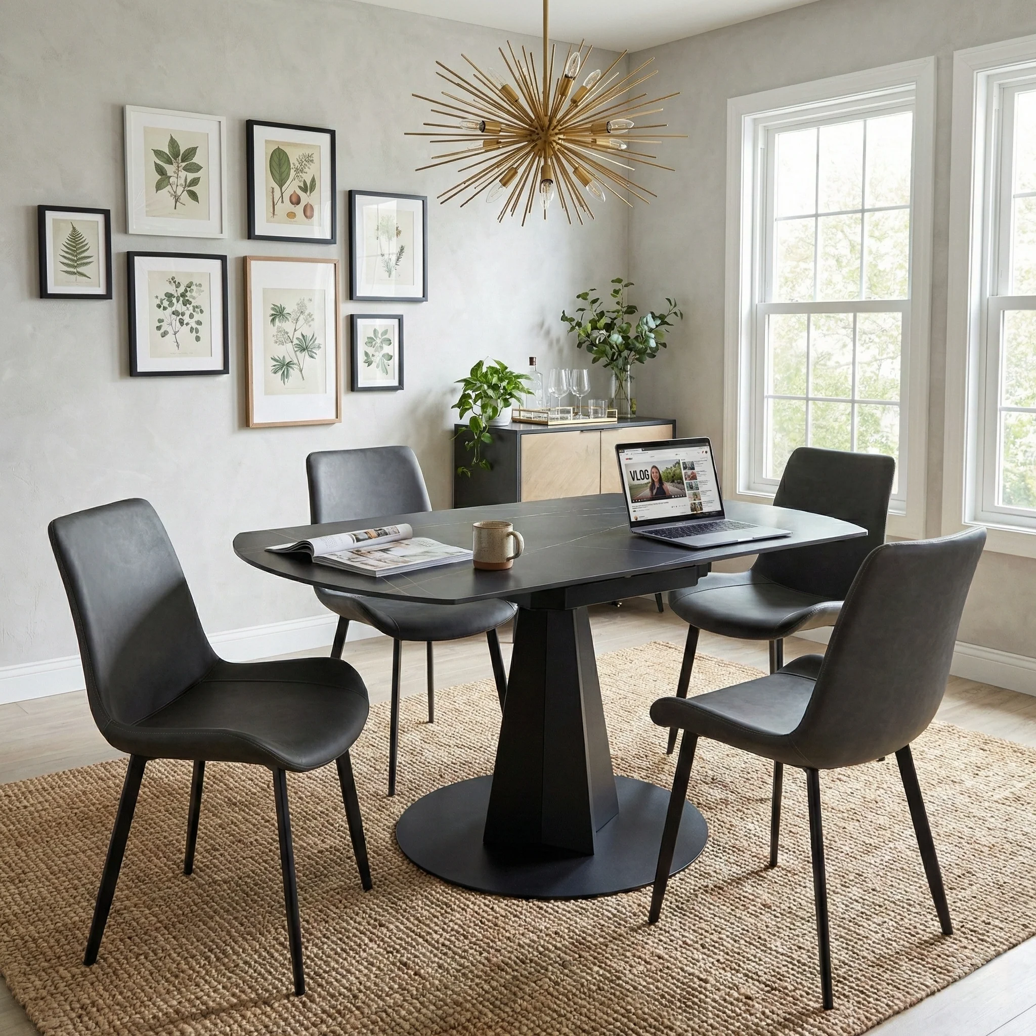 Milo, Dining Side Chairs Set of 2 , Gray - Image 4