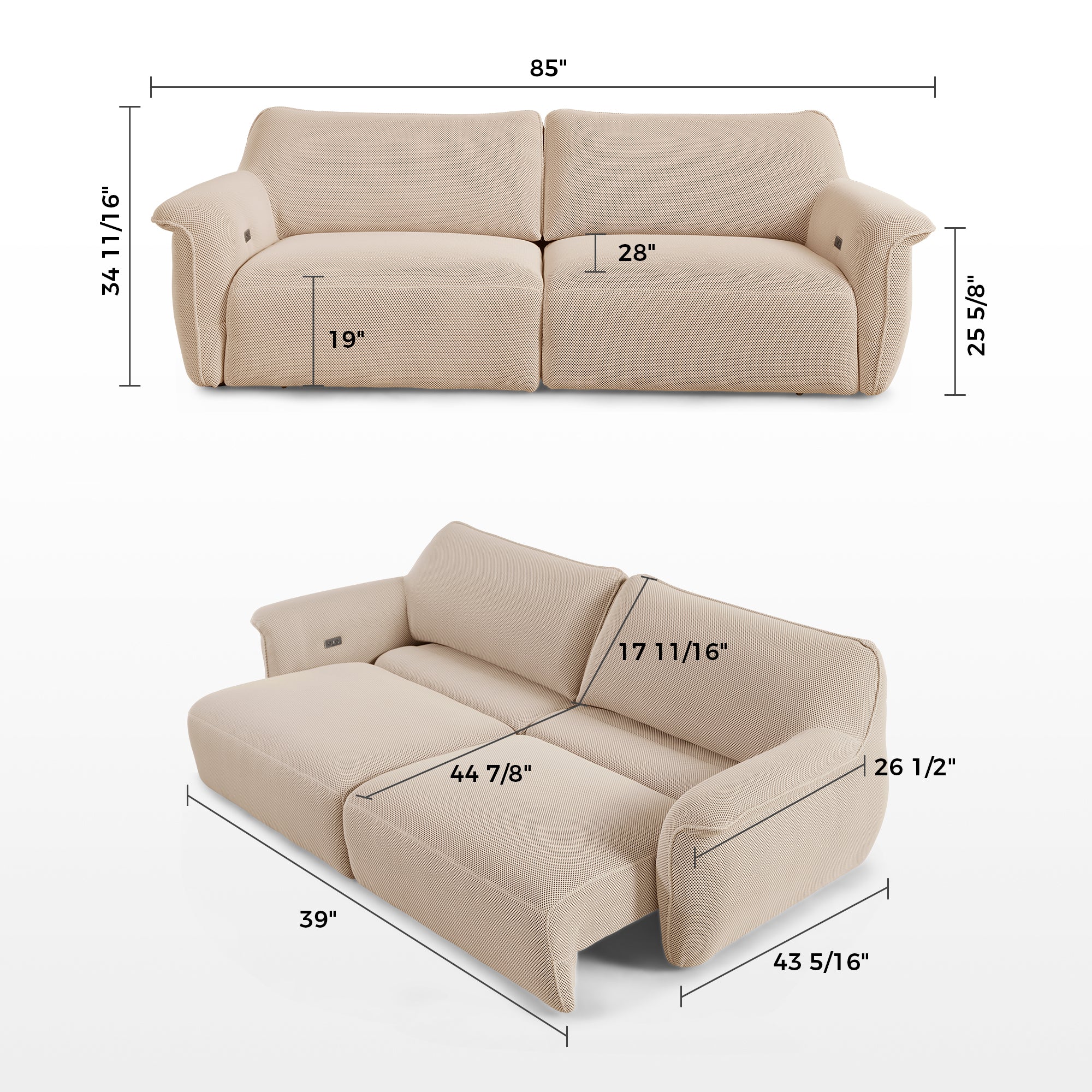 Vero Power Sleeper Sofa - Image 51