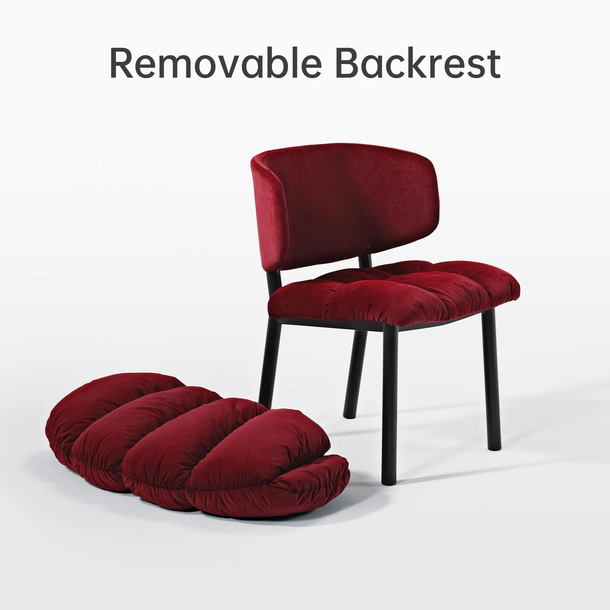 Rlesana, Velvet Dining Side Chair 1 PC, Red/Green - Image 13