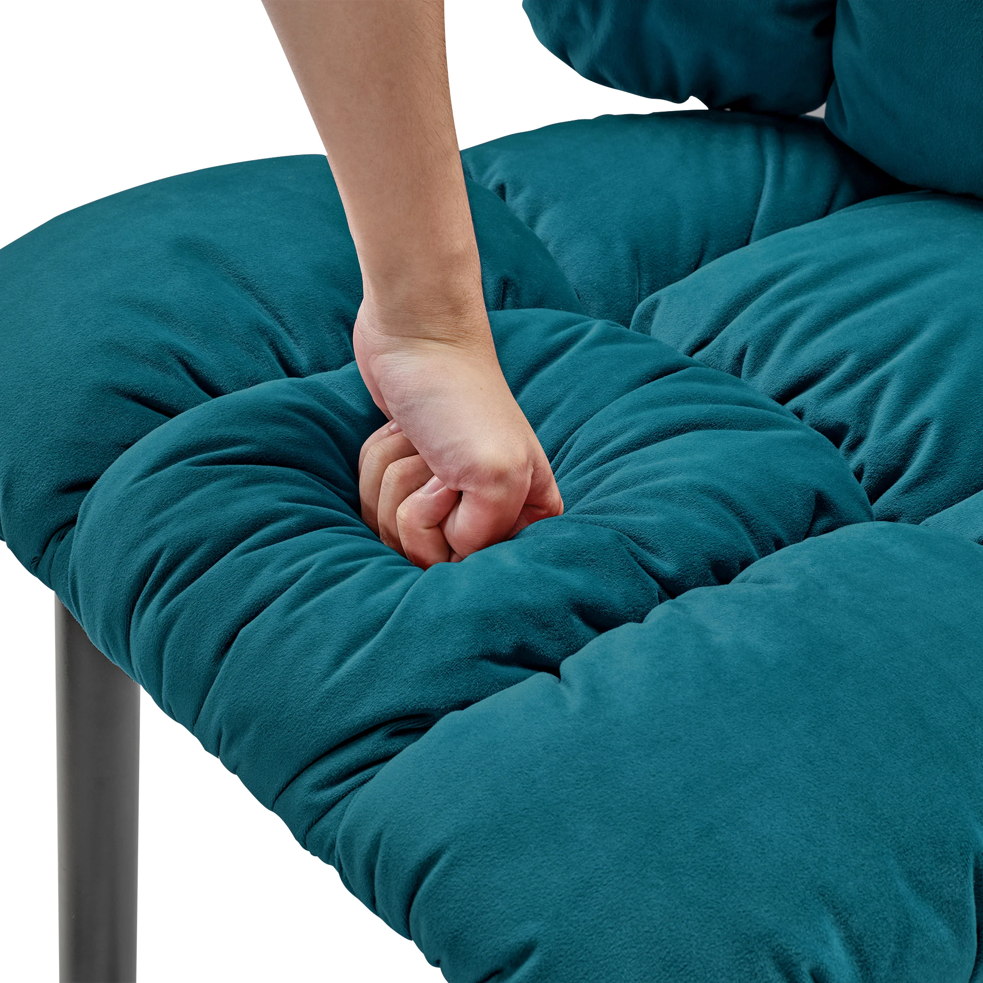 Rlesana, Velvet Dining Side Chair 1 PC, Red/Green - Image 26